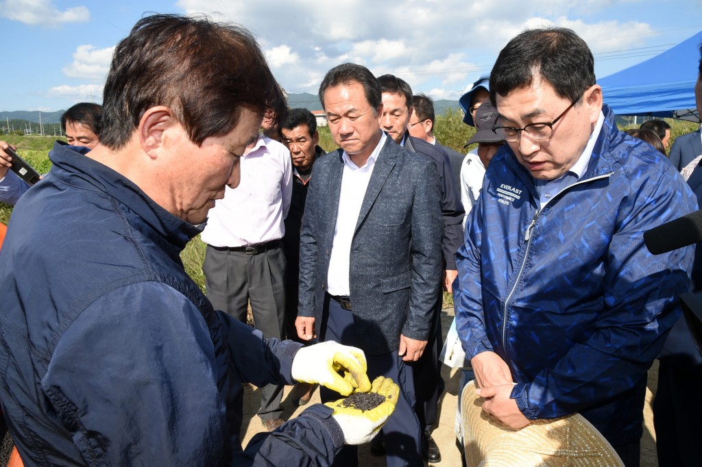 1. 경주시 경북 식량생산 시책평가 우수기관 선정(주낙영 경주시장이 논 이용 사료용 벼 생산현장을 시찰하는 모습)