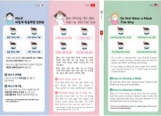 4. 경주시, 외국인 마스크 착용방법 홍보 (리플릿)