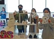 경주엑스포는 화랑·원화 캐릭터와 경주 문화재가 수놓아진 친환경 디자인 마스크를 선보였다.-1