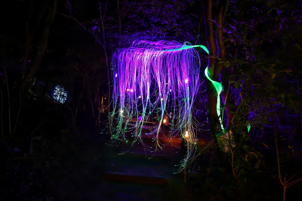 신형 포그(안개)머신과 홀로그램, 레이저의 조화로 환상적인 모습을 표현하는 '신라를 담은 별(루미나 나이트 워크)'-3