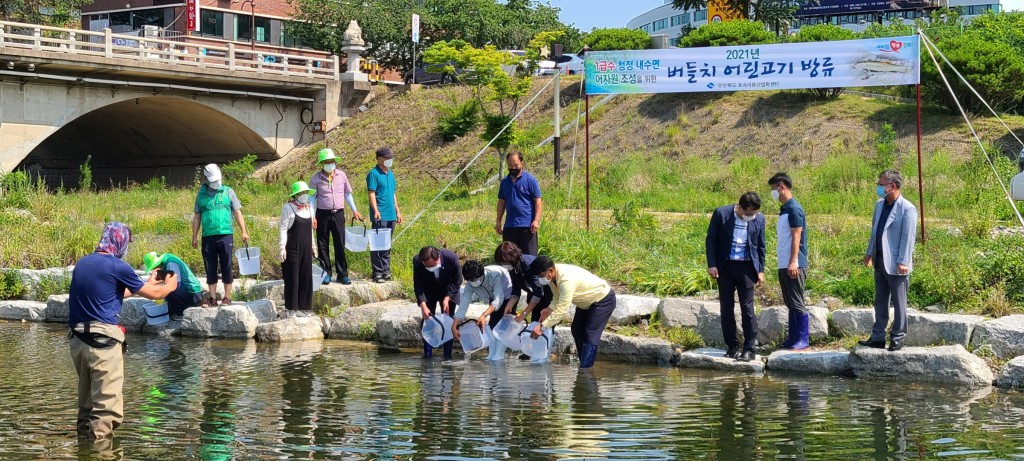 2. 경주시, 감포읍 대본항에서 문치가자미 치어 15만 마리 방류