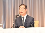 지난 7월 11일 기자회견을 하고 있는 다나카 토미히로 세계평화통일가정연합 일본회장