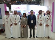 1-4. 주낙영 시장과 사우디아라비아 관계자들이 25일부터 싱가포르에서 열리는 ITB Asia 2023 박람회에 참가해 기념촬영을 하고 있다